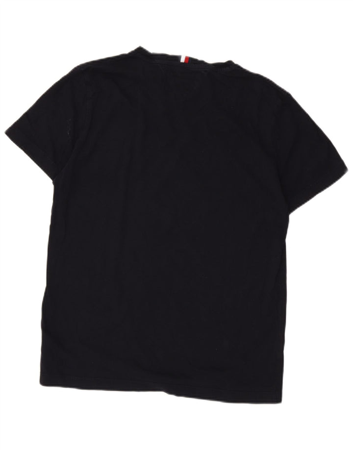 Tommy Hilfiger Mens Graphic T-Shirt Top Medium Navy Blue Cotton