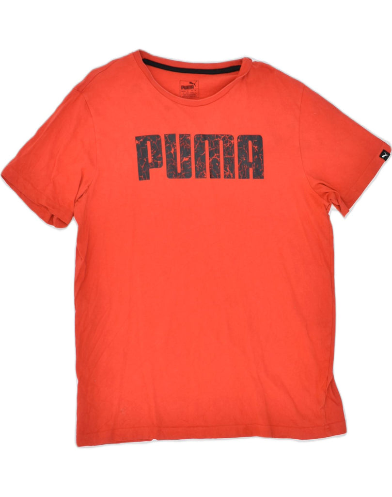 PUMA Mens Graphic T-Shirt Top Large Red Cotton | Vintage | Thrift | Second-Hand | Used Clothing | Messina Hembry 