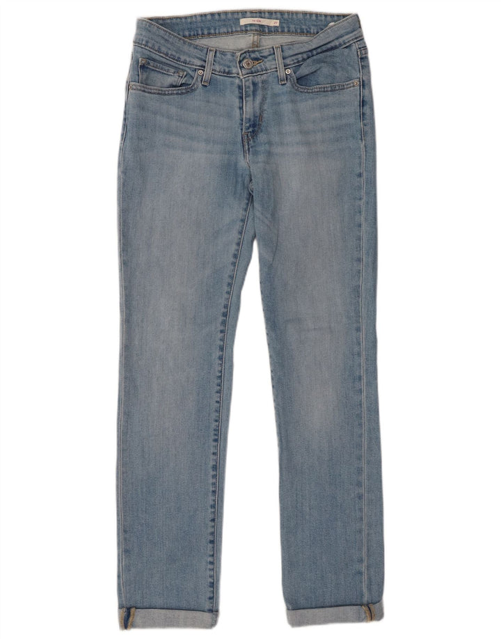 Levi's Womens 712 Slim Jeans W27 L30 Blue Cotton