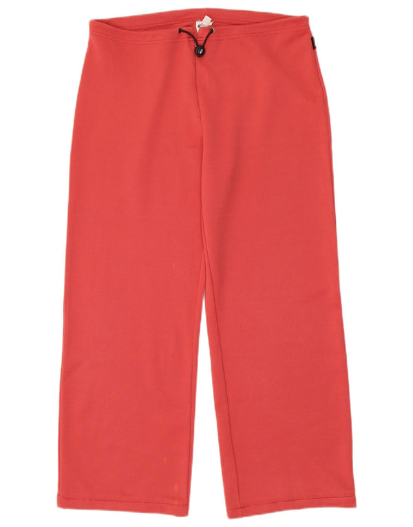 Asics Womens Tracksuit Trousers Joggers UK 14 Large  Pink Polyester