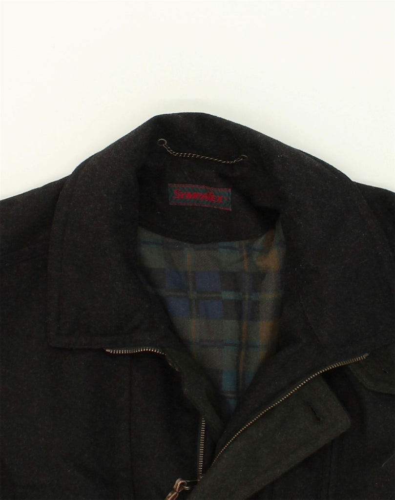 SYMPATEX Mens Utility Jacket IT 52 XL Black Cotton | Vintage Sympatex | Thrift | Second-Hand Sympatex | Used Clothing | Messina Hembry 