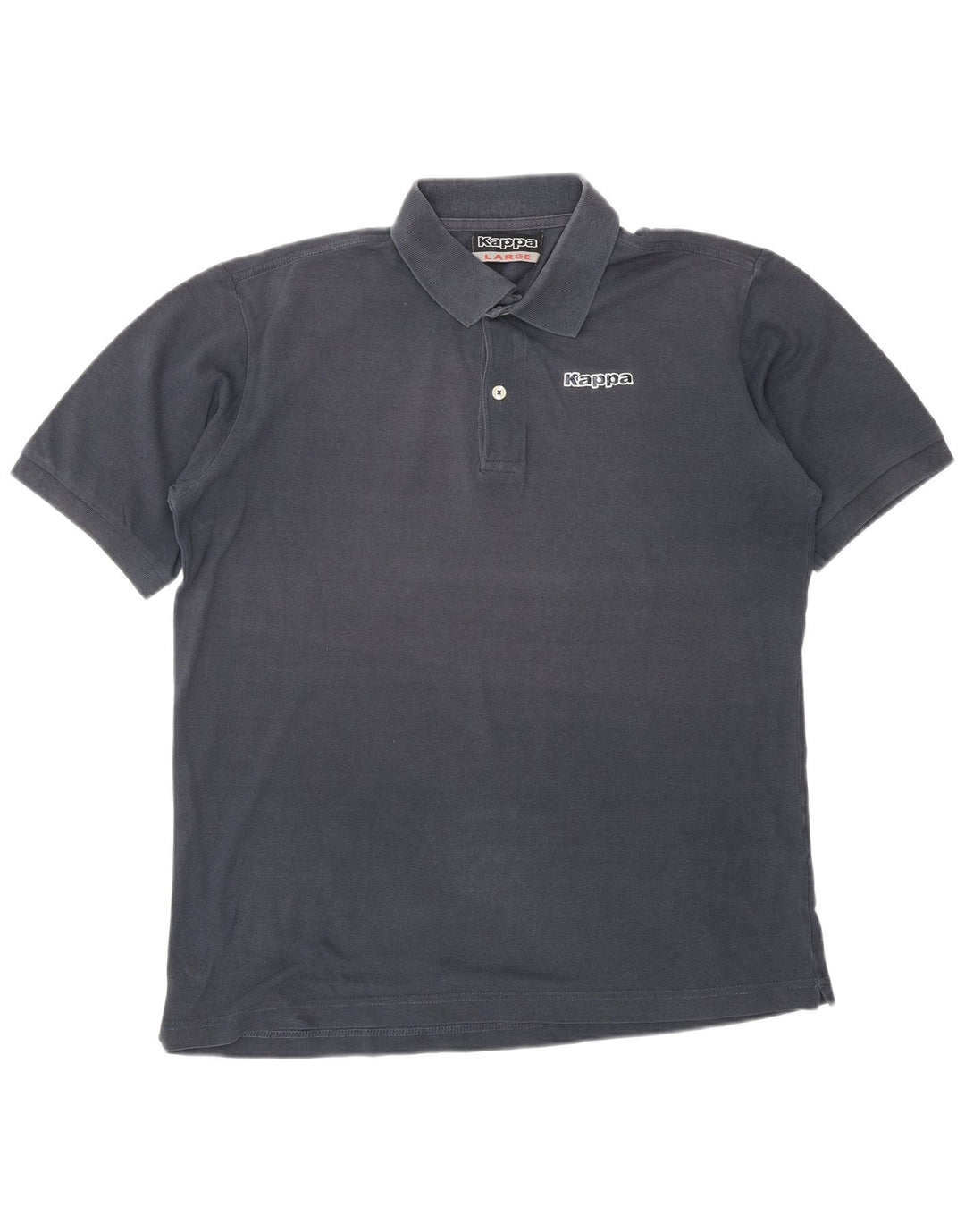 KAPPA Mens Polo Shirt Large Navy Blue Cotton