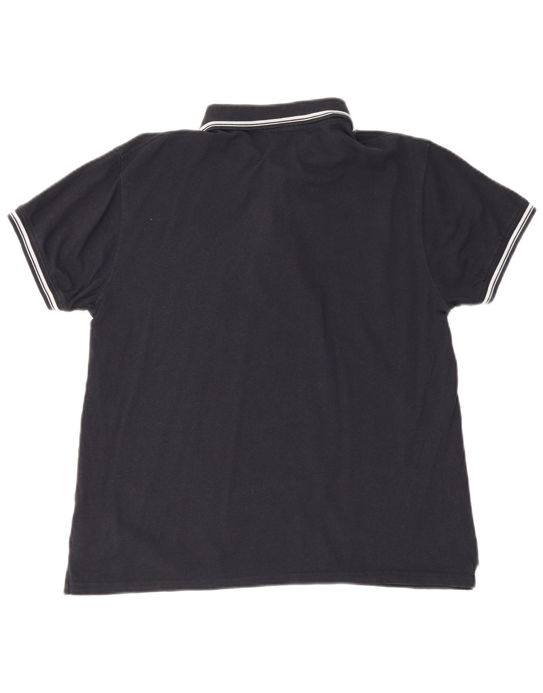 Sergio Tacchini Mens Polo Shirt Medium Navy Blue Cotton