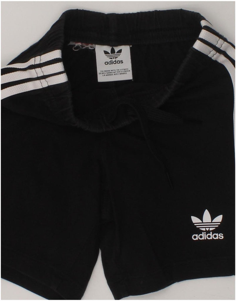 ADIDAS Girls Graphic Sport Shorts 5-6 Years Black | Vintage Adidas | Thrift | Second-Hand Adidas | Used Clothing | Messina Hembry 