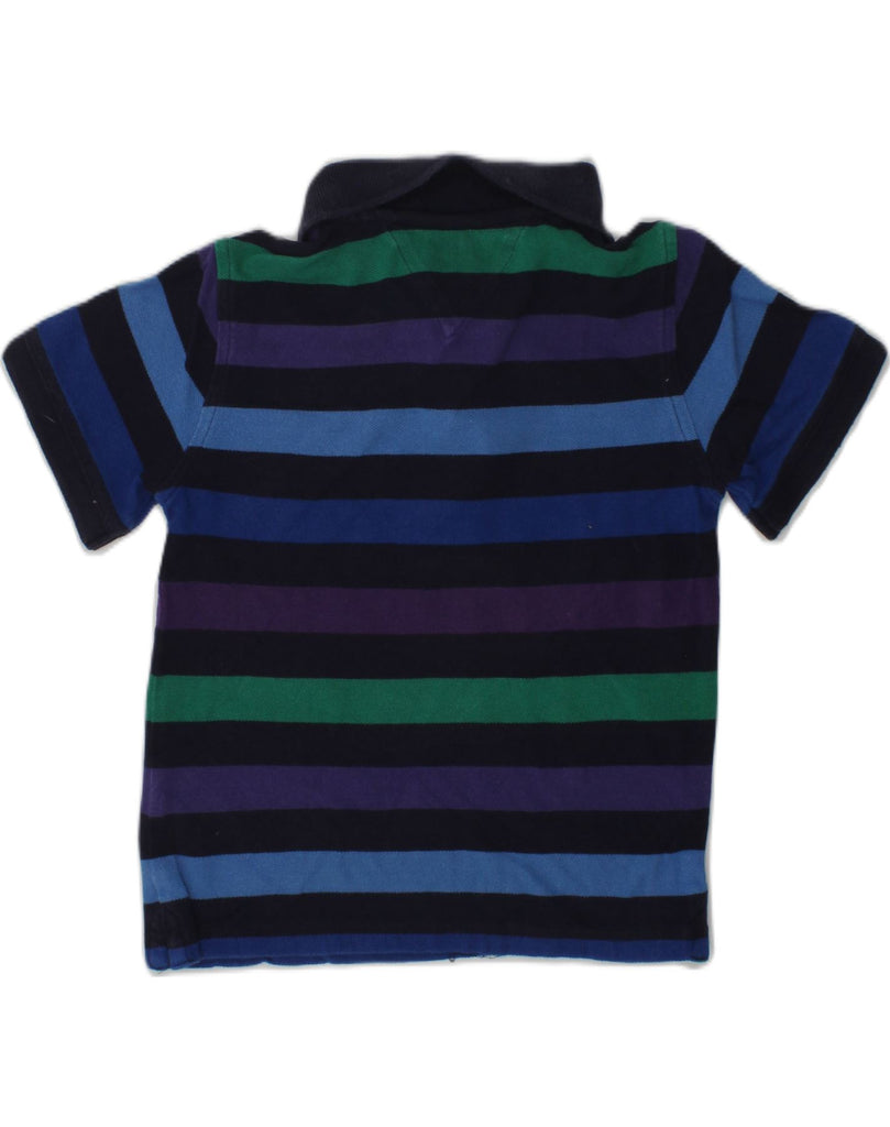 TOMMY HILFIGER Boys Polo Shirt 2-3 Years Multicoloured Striped Cotton | Vintage Tommy Hilfiger | Thrift | Second-Hand Tommy Hilfiger | Used Clothing | Messina Hembry 