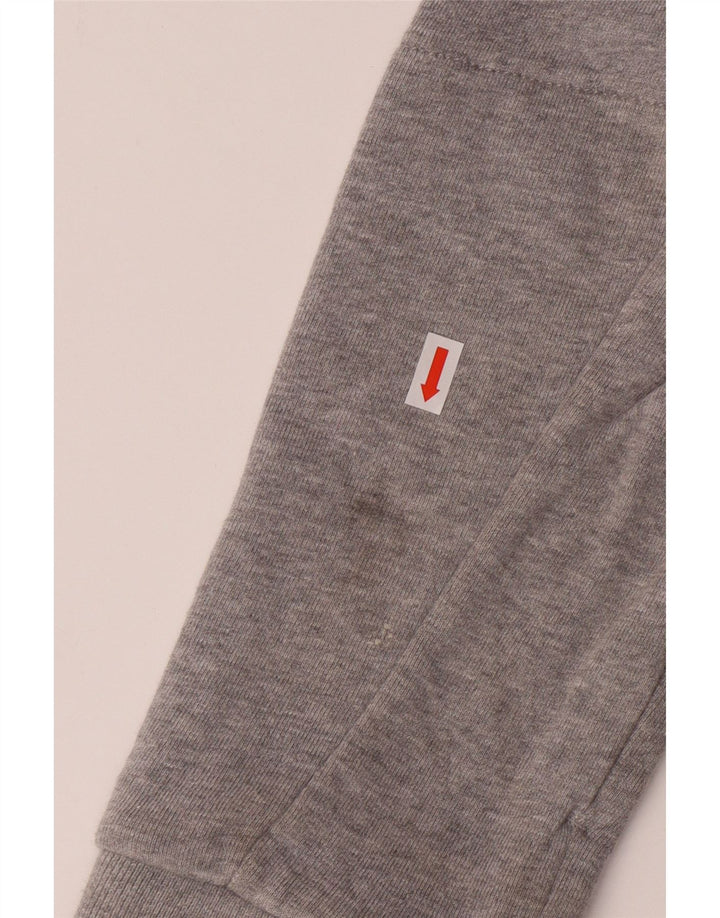 TIMBERLAND Mens Slim Fit Tracksuit Top Jacket Medium Grey Cotton