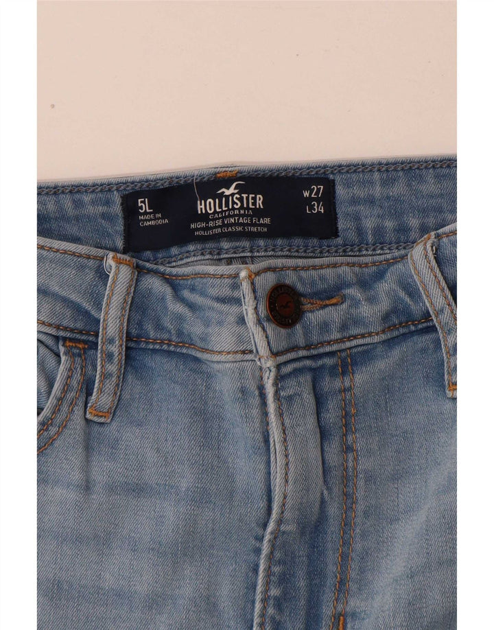 Hollister Womens Flared Jeans W27 L34 Blue Cotton