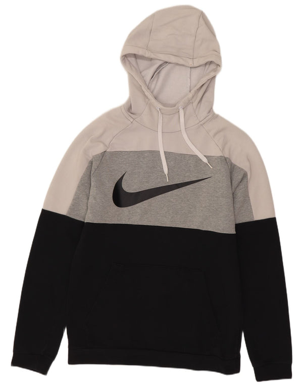 Nike Mens Dri Fit Graphic Hoodie Jumper Small Multicoloured Colourblock