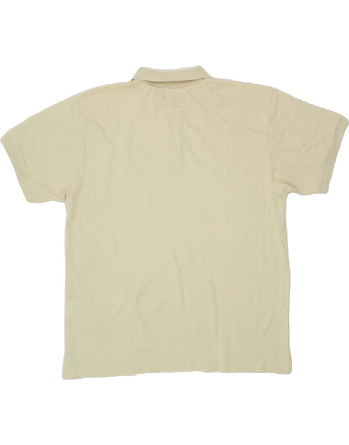 CHAMPION Mens Polo Shirt Large Beige Cotton Vintage Champion and Second-Hand Champion from Messina Hembry 