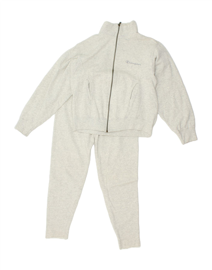 CHAMPION Womens Full Tracksuit UK 6 XS Grey | Vintage Champion | Thrift | Second-Hand Champion | Used Clothing | Messina Hembry 