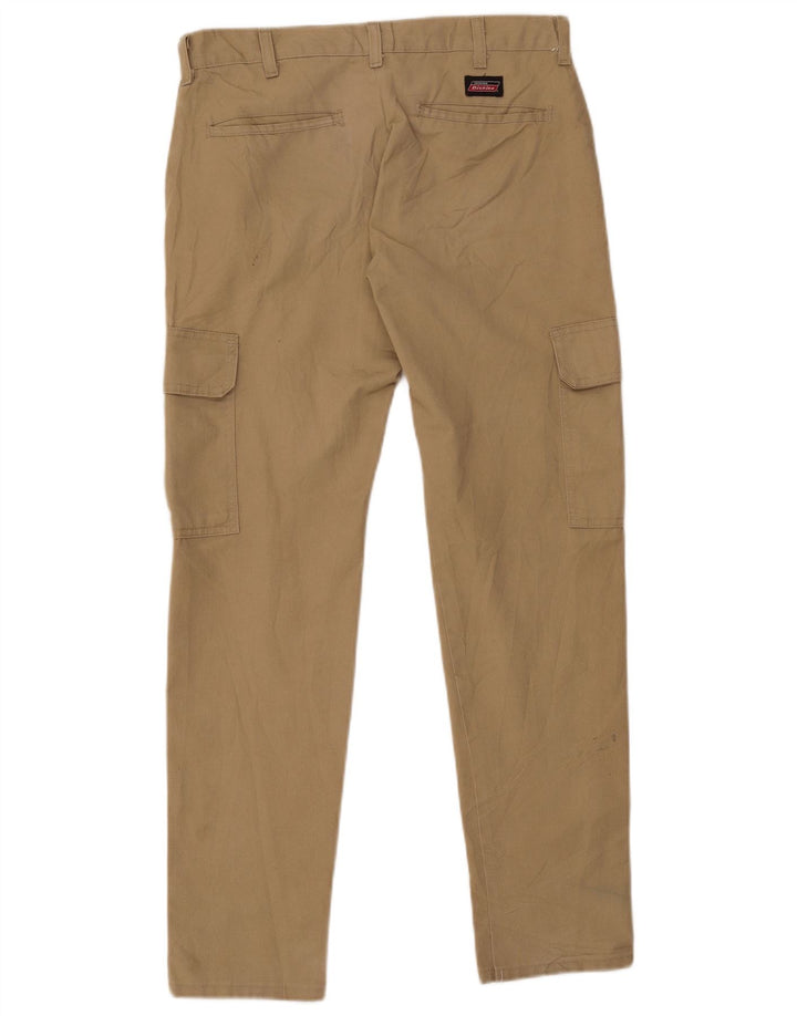 Dickies Mens Slim Cargo Trousers W32 L30 Beige