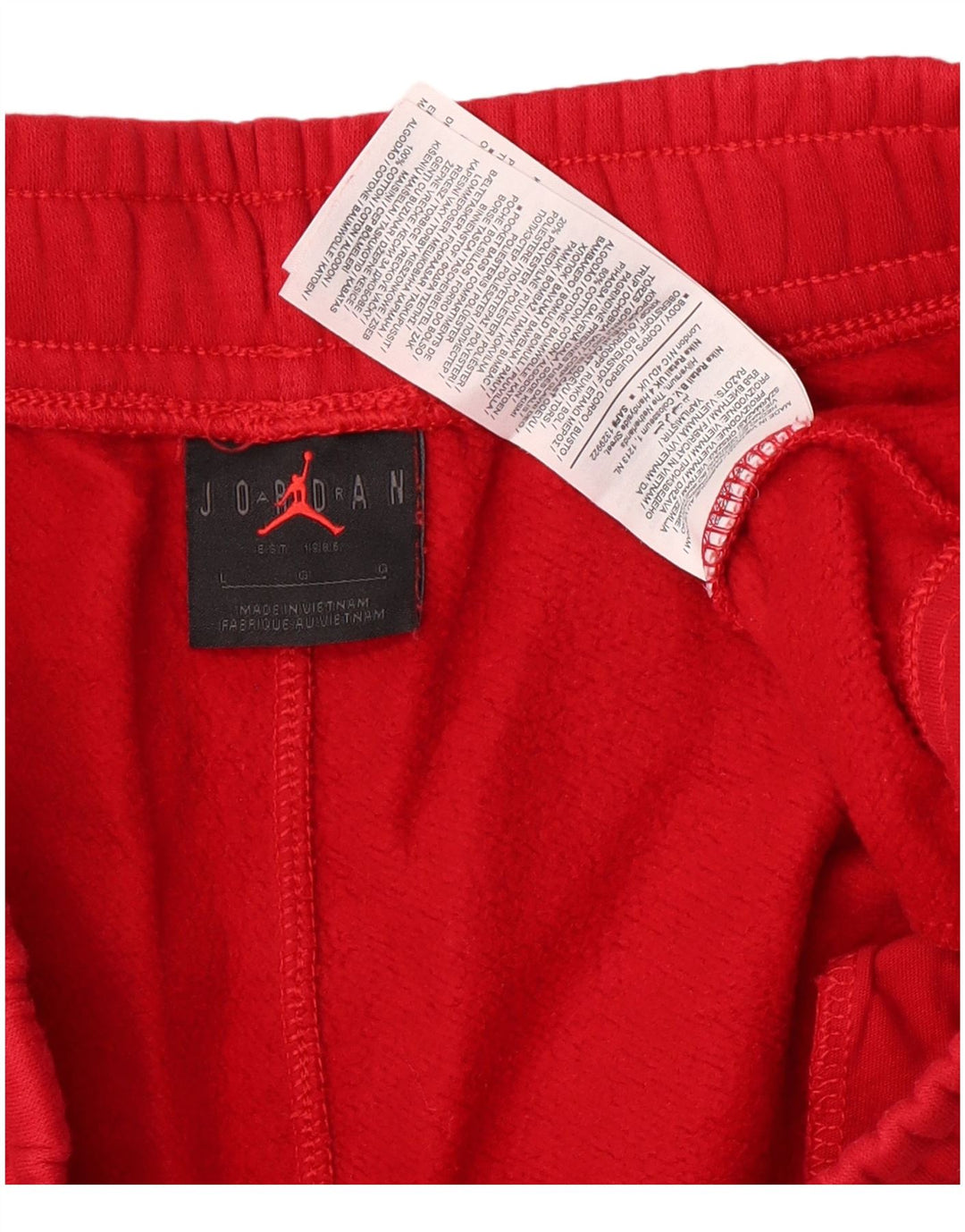 Jordan Mens Sport Shorts Large Red Cotton
