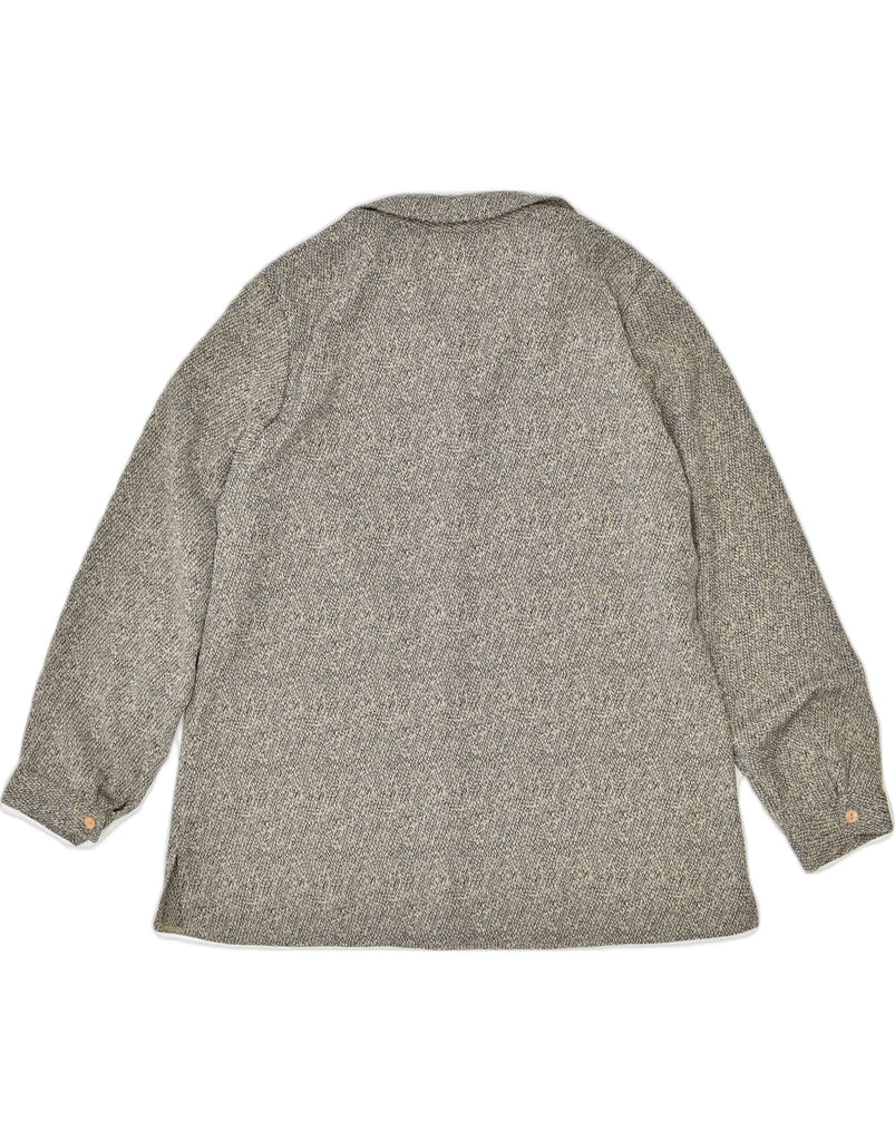 CANDA Womens Shirt UK 16 Large Grey Polyester | Vintage | Thrift | Second-Hand | Used Clothing | Messina Hembry 