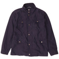 Crew Clothing Mens Utility Jacket UK 38 Medium Navy Blue Polyester