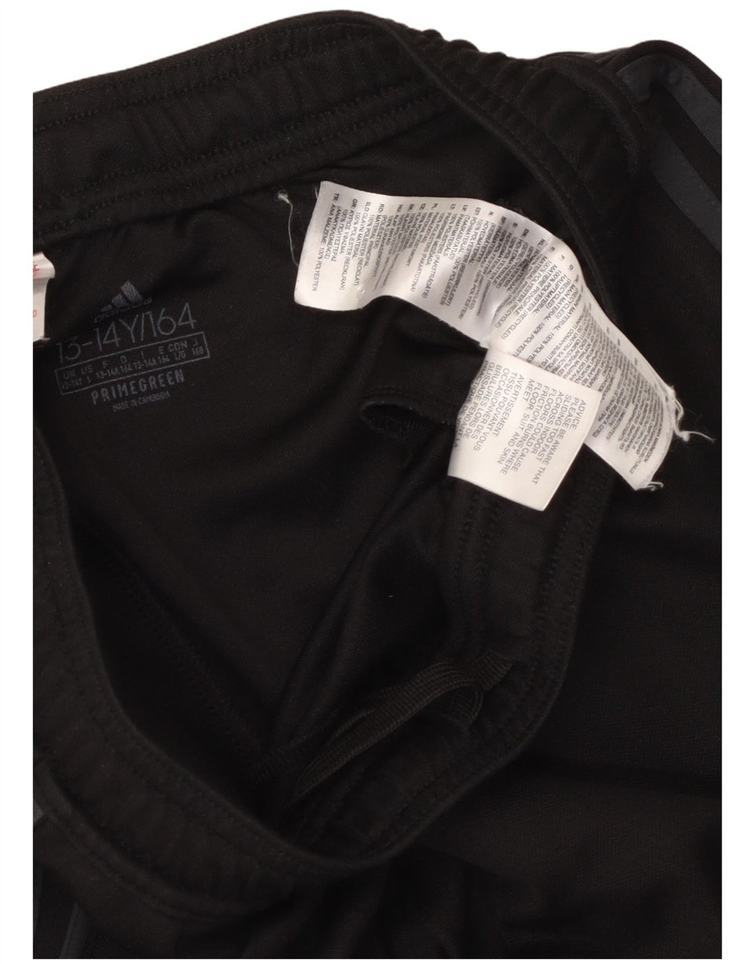 Adidas Boys Tracksuit Trousers 13-14 Years  Black Polyester