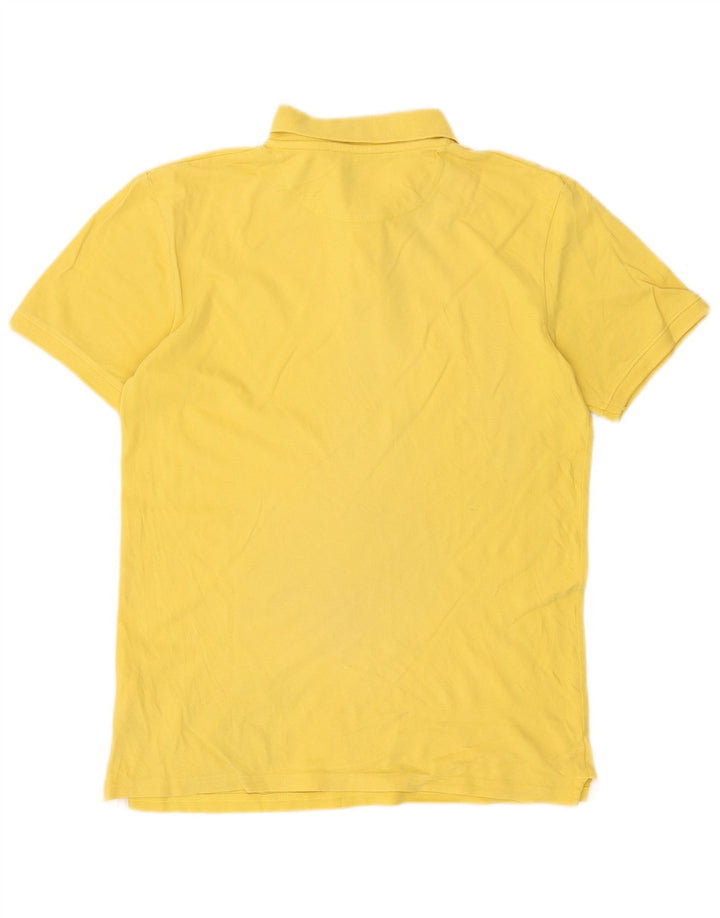 Timberland Mens Slim Fit Polo Shirt Medium Yellow Cotton