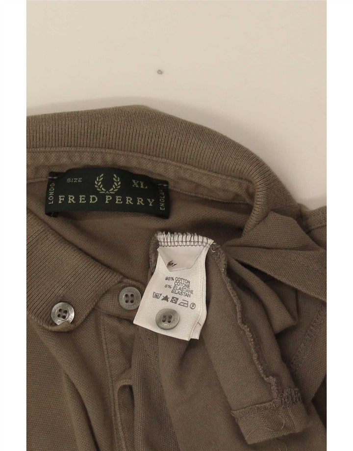 Fred Perry Mens Polo Shirt XL Grey Cotton