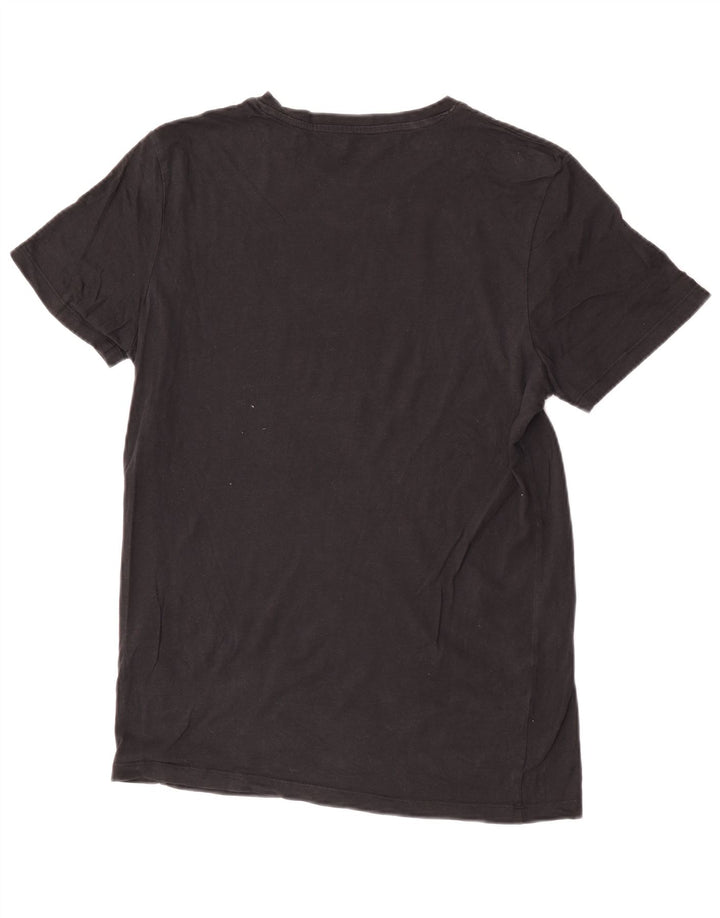 Jack & Jones Mens T-Shirt Top Large Black Cotton