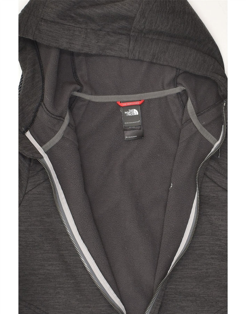 THE NORTH FACE Womens Zip Hoodie Sweater UK 10 Small Grey Polyester | Vintage The North Face | Thrift | Second-Hand The North Face | Used Clothing | Messina Hembry 