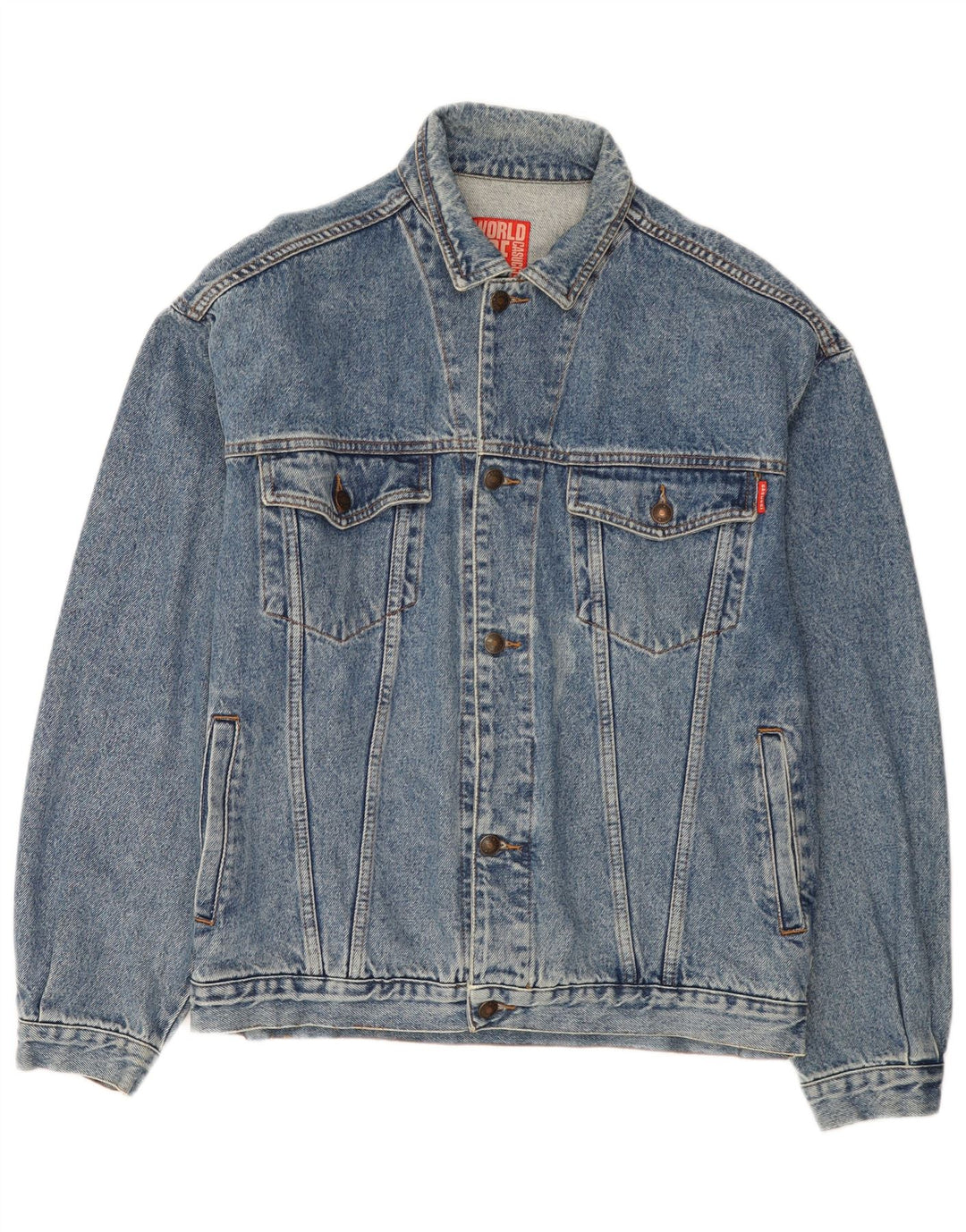 Casucci Mens Denim Jacket UK 42 XL Blue