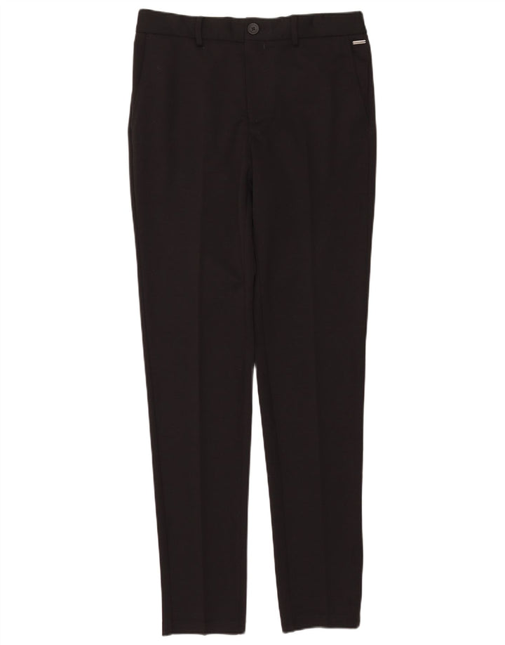 Jack & Jones Mens Marco Slim Chino Trousers W32 L34 Black Polyester