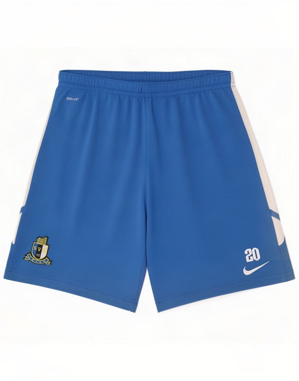 Nike Mens Sport Shorts Large Blue Colourblock Polyester