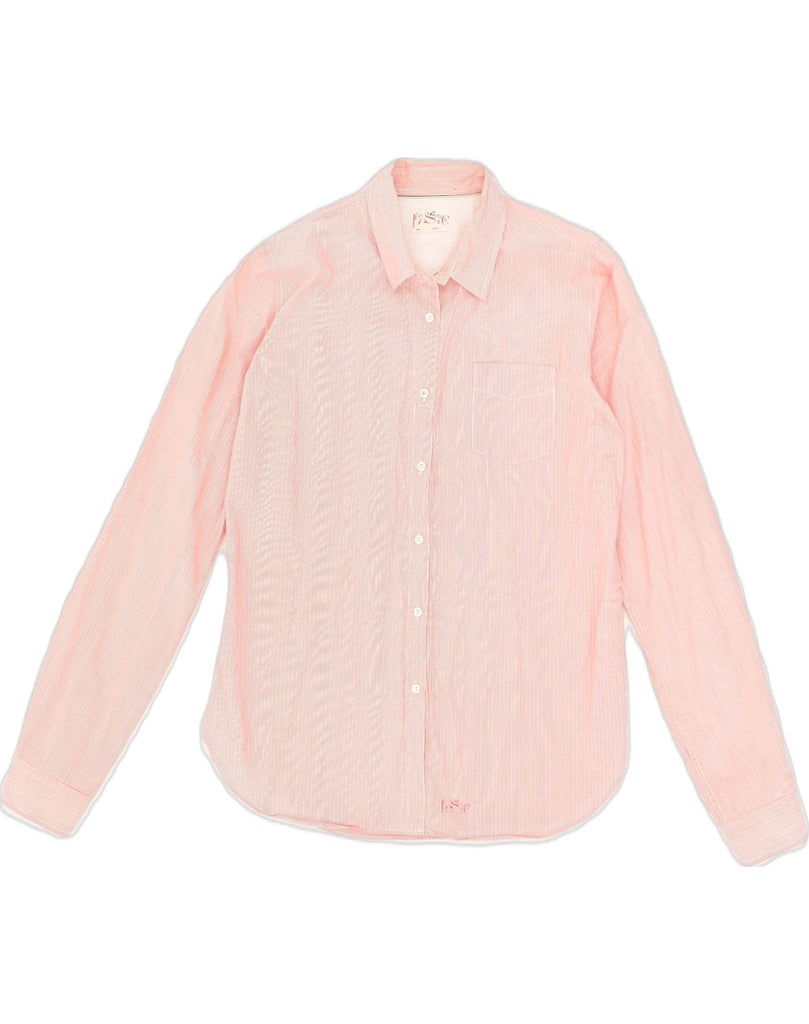 LEVI STRAUSS & CO Womens Shirt UK 16 Large Pink Pinstripe Cotton | Vintage Levi Strauss & Co | Thrift | Second-Hand Levi Strauss & Co | Used Clothing | Messina Hembry 