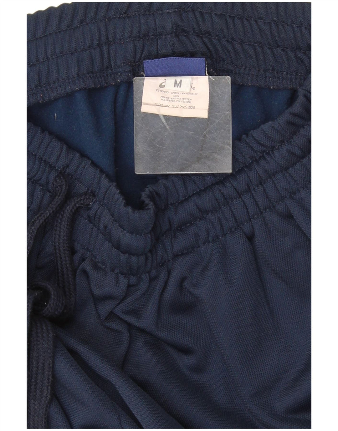 Asics Mens Tracksuit Trousers Medium Navy Blue Polyester
