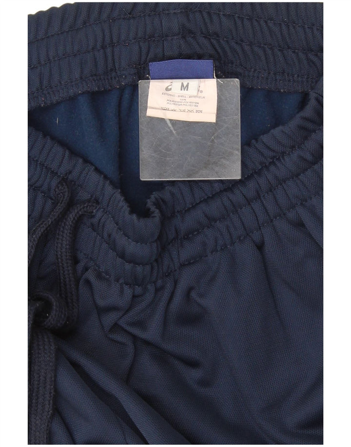 Asics Mens Tracksuit Trousers Medium Navy Blue Polyester