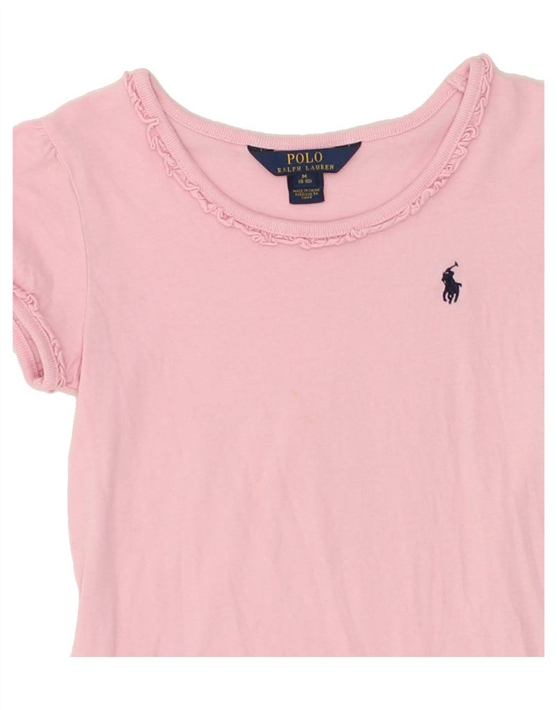 POLO RALPH LAUREN Girls T-Shirt Top 8-9 Years Medium Pink Cotton | Vintage Polo Ralph Lauren | Thrift | Second-Hand Polo Ralph Lauren | Used Clothing | Messina Hembry 