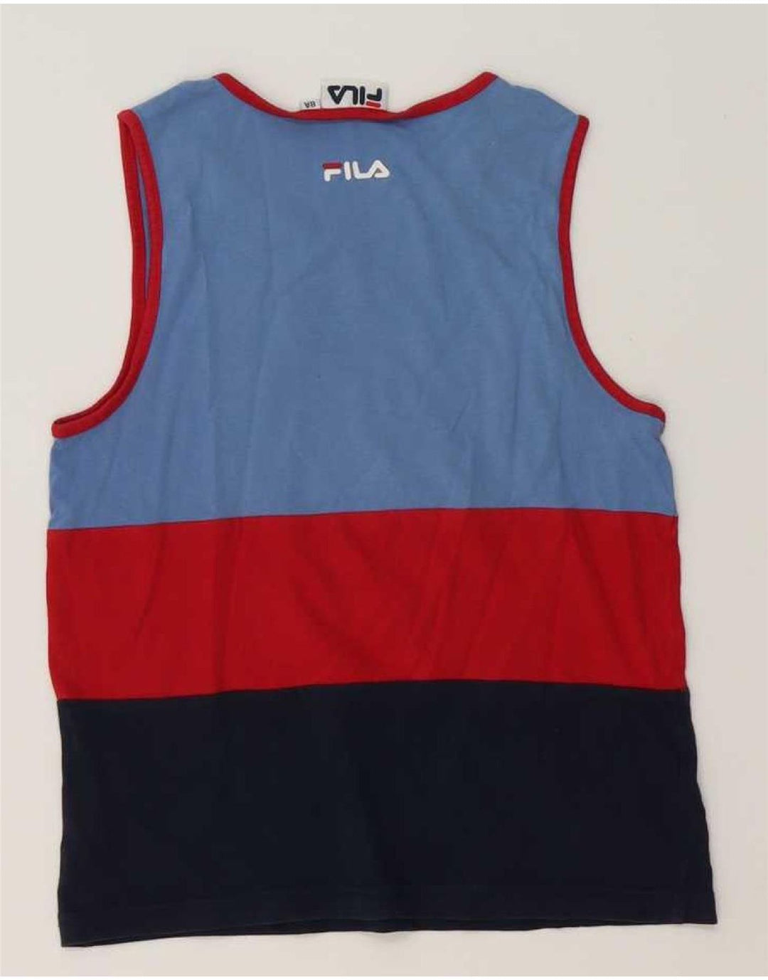 Fila Boys Vest Top 7-8 Years Multicoloured Colourblock