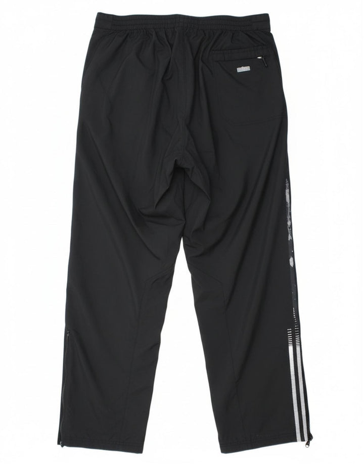 Adidas Mens Straight Chino Trousers Medium Black Polyester