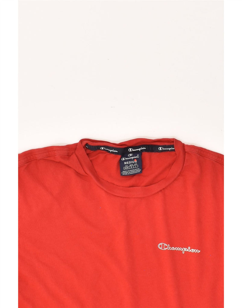CHAMPION Mens Graphic T-Shirt Top Medium Red Cotton | Vintage Champion | Thrift | Second-Hand Champion | Used Clothing | Messina Hembry 