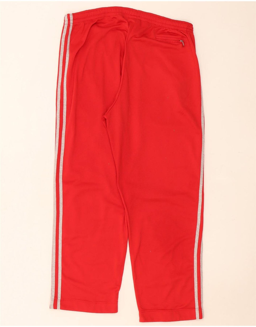 Adidas Mens Tracksuit Trousers UK 40/42 Medium  Red Polyester
