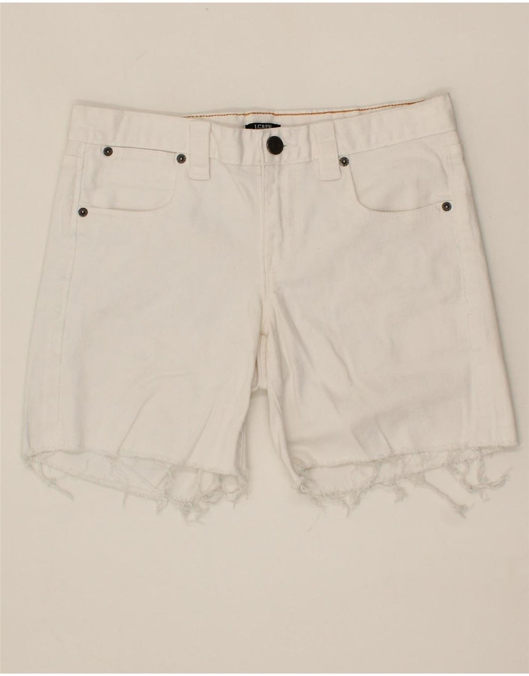 J. CREW Womens Denim Shorts W30 Medium  White Cotton Vintage J. Crew and Second-Hand J. Crew from Messina Hembry 