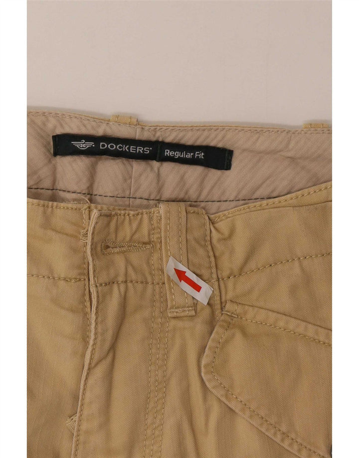 Dockers Mens Regular Fit Cargo Trousers W32 L31 Beige