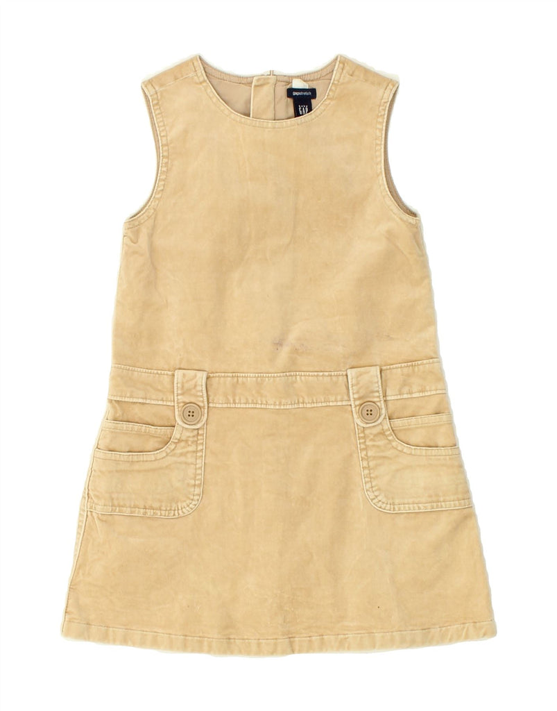 GAP Girls Sleeveless A-Line Dress 3-4 Years Beige Cotton Vintage Gap and Second-Hand Gap from Messina Hembry 