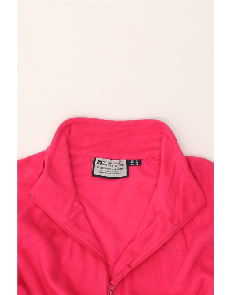 MOUNTAIN WAREHOUSE Womens Fleece Jacket UK 16 Large Pink Polyester | Vintage Mountain Warehouse | Thrift | Second-Hand Mountain Warehouse | Used Clothing | Messina Hembry 