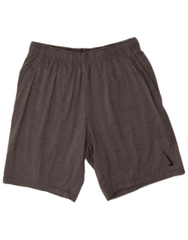 Nike Mens Dri Fit Standard Sport Shorts Medium Grey Flecked Polyester