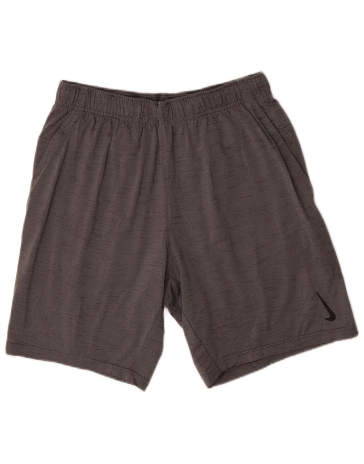 Nike Mens Dri Fit Standard Sport Shorts Medium Grey Flecked Polyester