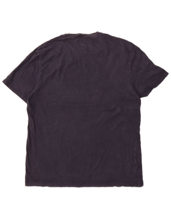 Penguin Mens Graphic T-Shirt Top XL Navy Blue Cotton