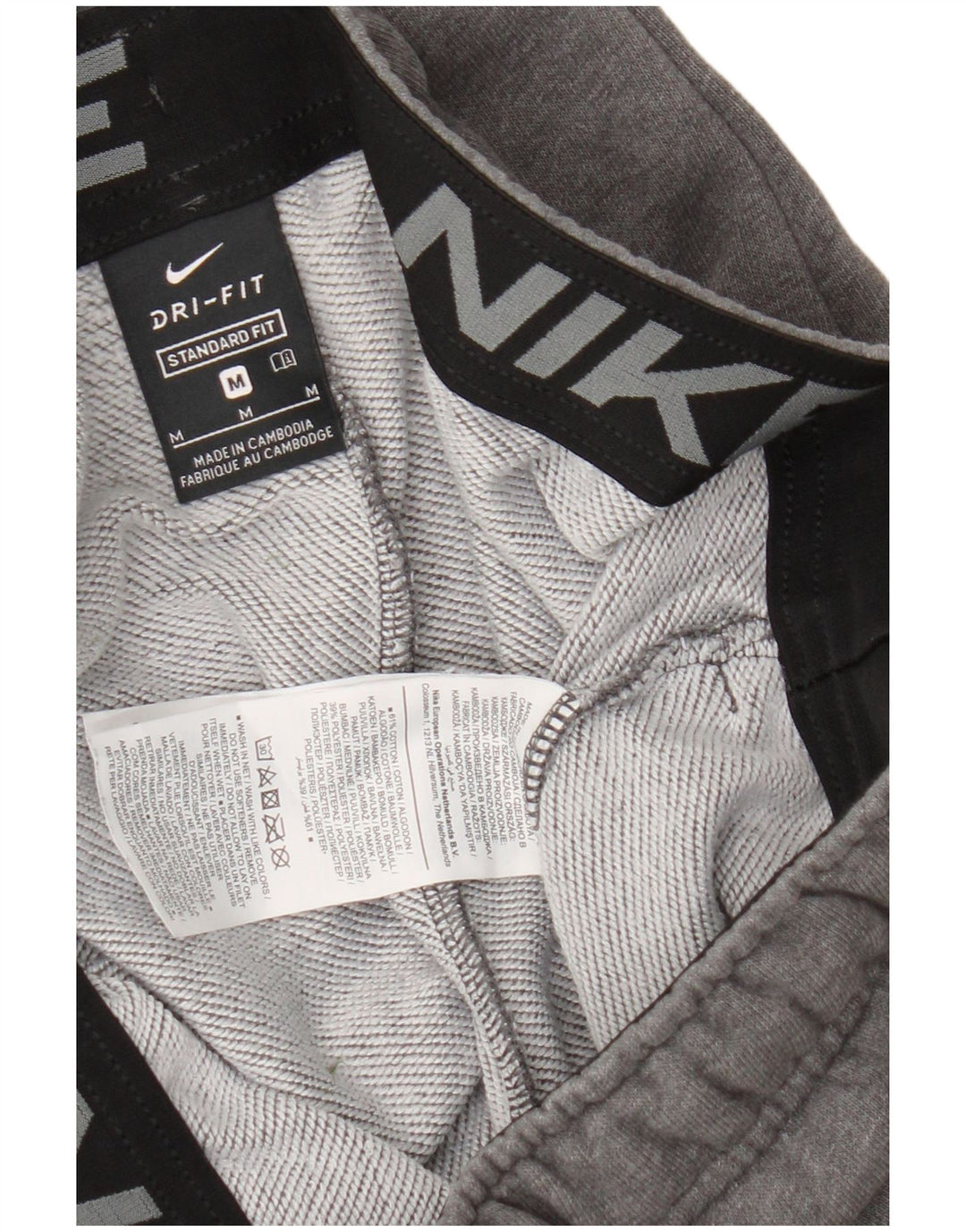 Nike Mens Dri Fit Tracksuit Trousers Joggers Medium Grey Flecked