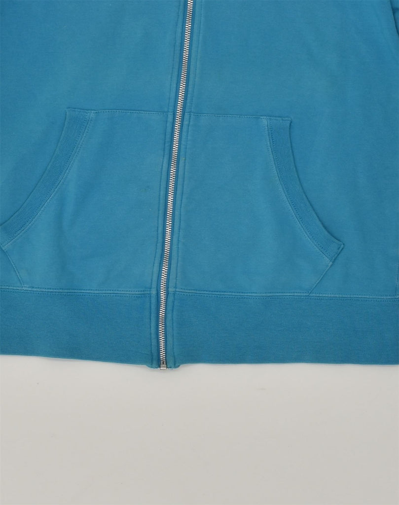 NIKE Womens The Athletic Dept. Zip Hoodie Sweater UK 10 Small Blue Cotton | Vintage Nike | Thrift | Second-Hand Nike | Used Clothing | Messina Hembry 