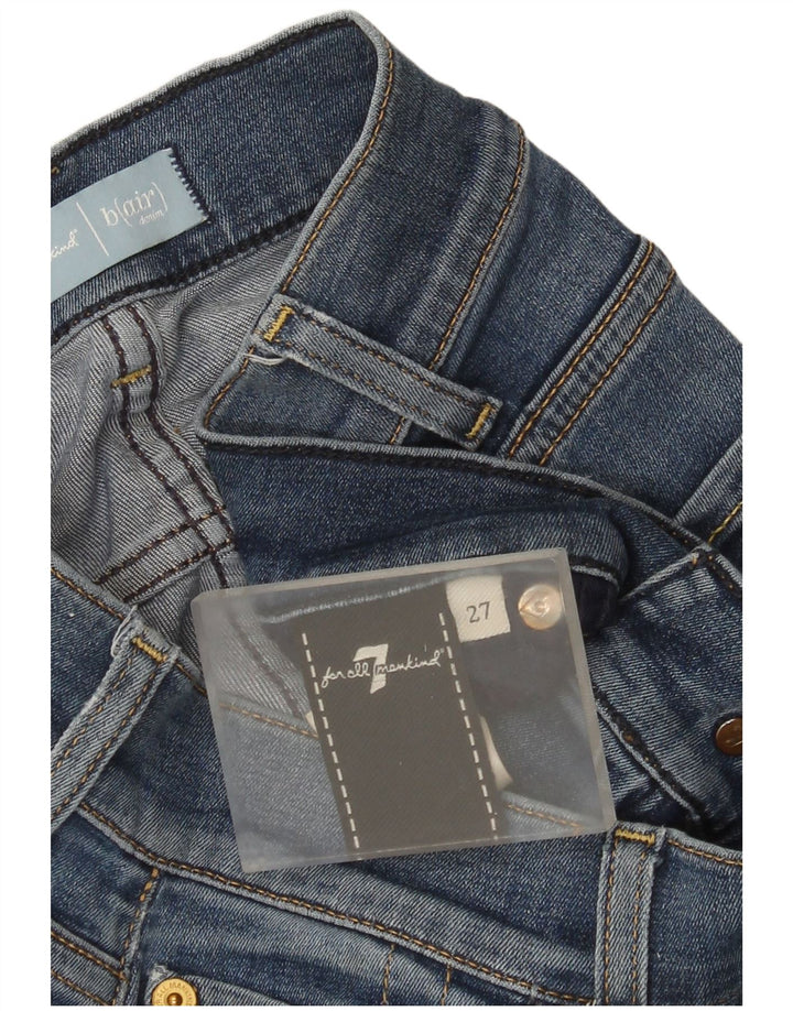 7 For All Mankind Womens Flared Jeans W27 L34 Blue
