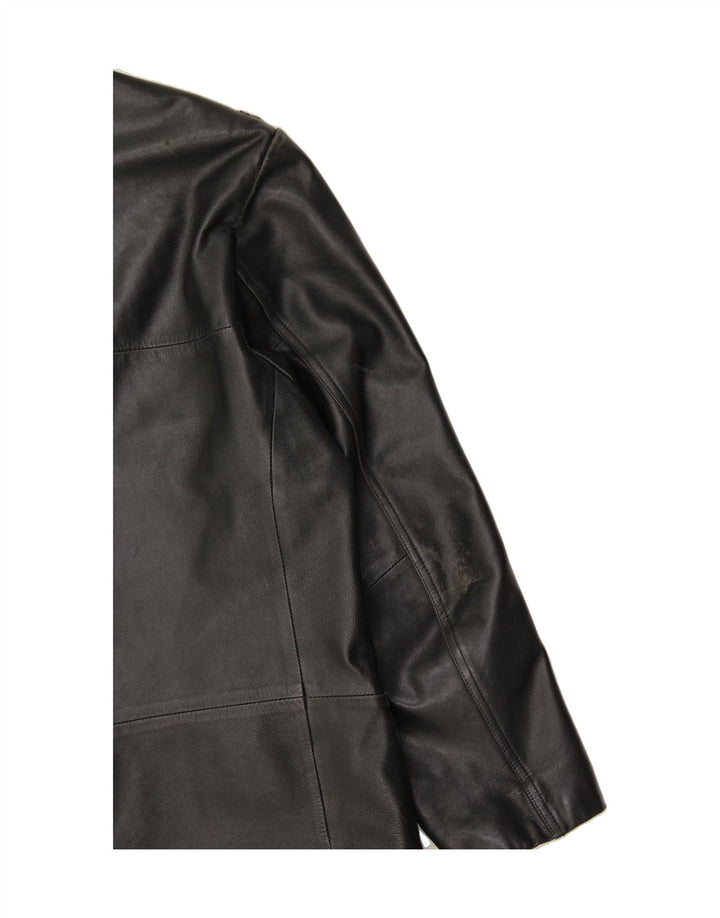 ROUTE 66 Womens Leather Jacket UK 18 XL Black Leather Vintage Route 66 and Second-Hand Route 66 from Messina Hembry 