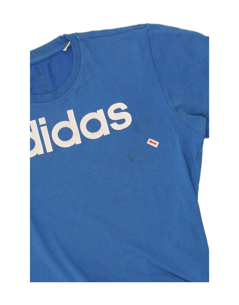 ADIDAS Mens Graphic T-Shirt Top Medium Blue | Vintage Adidas | Thrift | Second-Hand Adidas | Used Clothing | Messina Hembry 