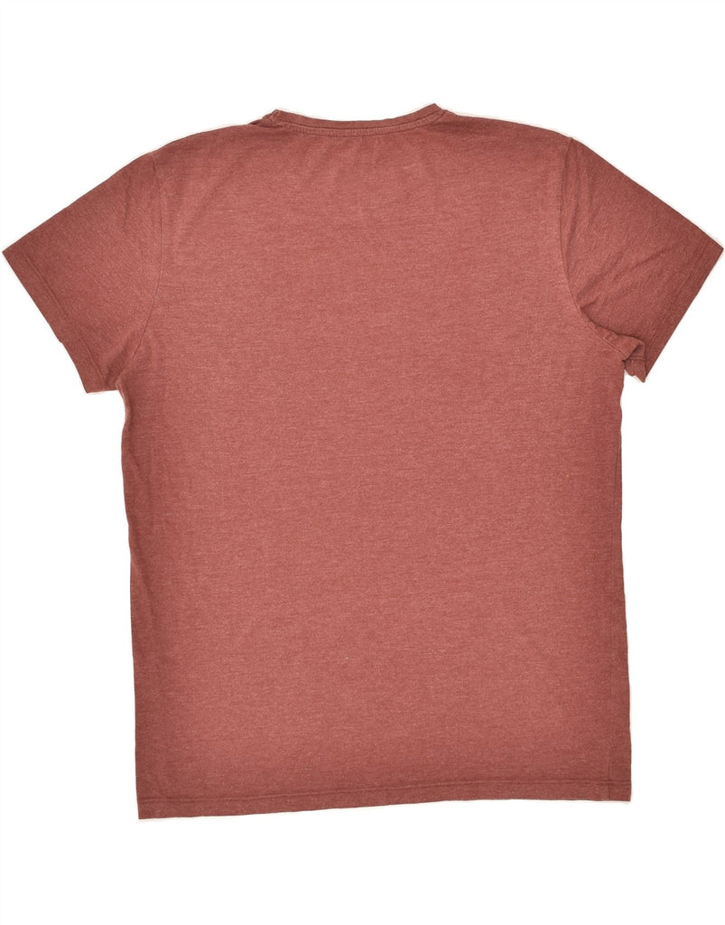 JACK & JONES Mens Graphic T-Shirt Top Medium Brown Cotton | Vintage Jack & Jones | Thrift | Second-Hand Jack & Jones | Used Clothing | Messina Hembry 