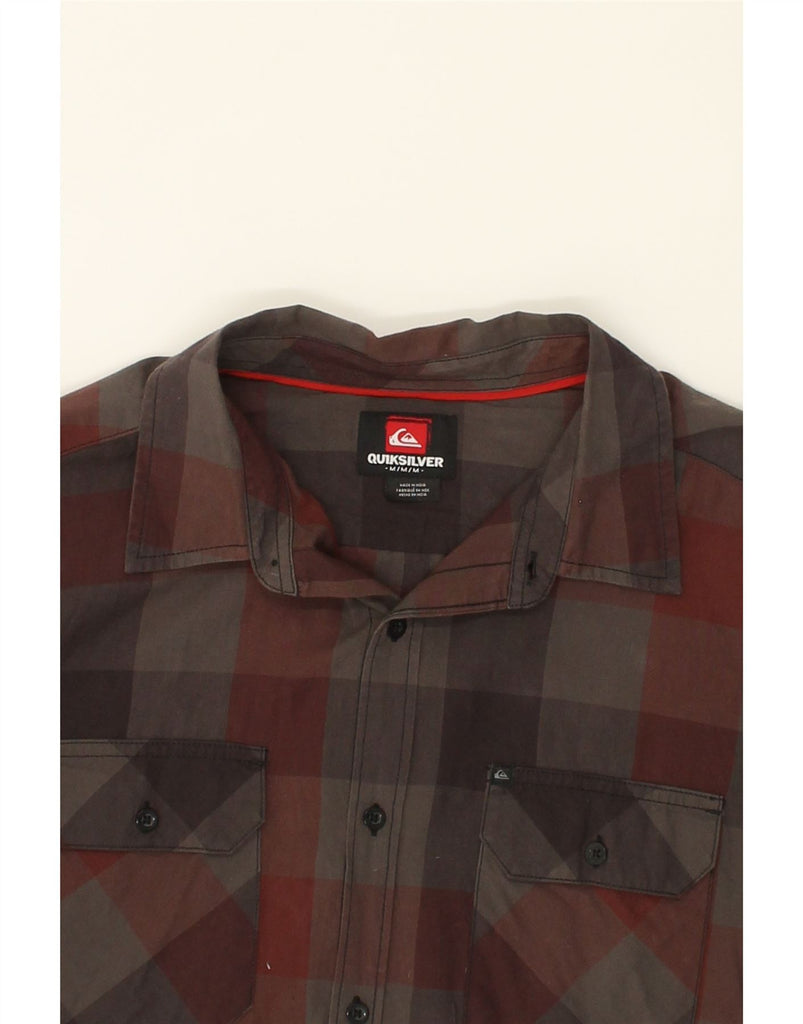 QUIKSILVER Mens Shirt Medium Grey Check Cotton | Vintage Quiksilver | Thrift | Second-Hand Quiksilver | Used Clothing | Messina Hembry 