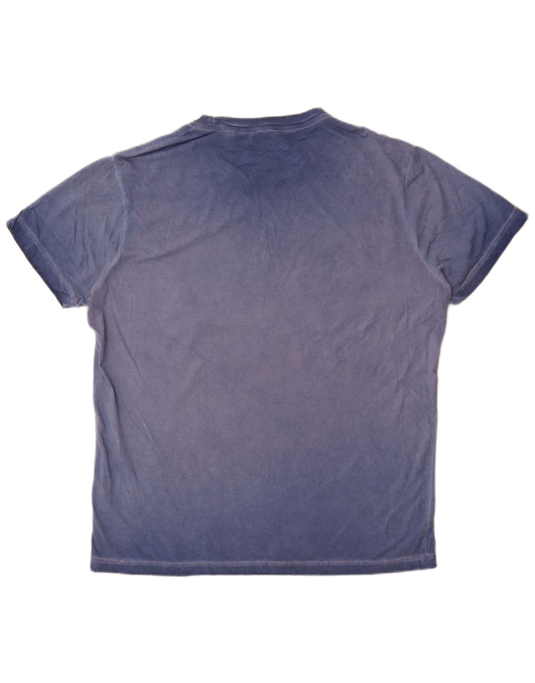 Diesel Mens Graphic T-Shirt Top XL Blue Cotton