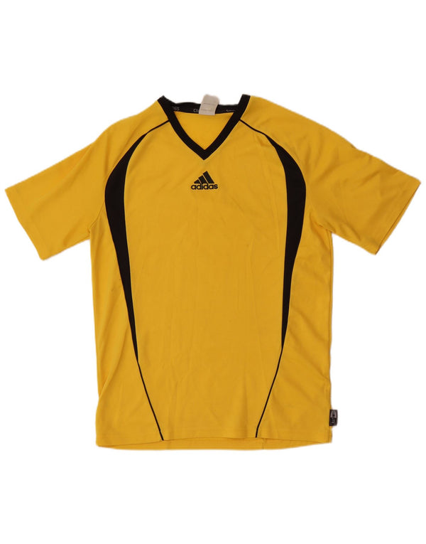 Adidas Mens Clima 365 T-Shirt Top Small Yellow Colourblock